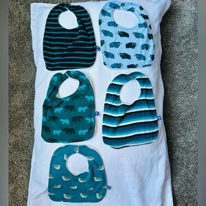 Five KicKee Pants bibs